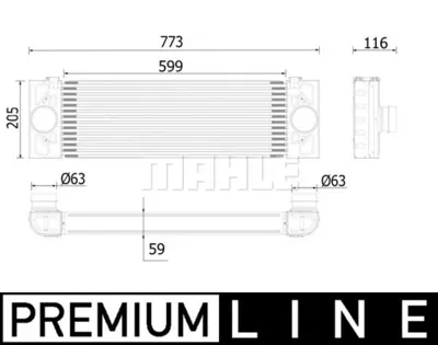 BEHR MAHLE CI 543 000P Turbo Radyatörü 8C169L440CA