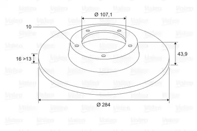 VALEO 197532 Fren Dıskı Arka 1488311 8C1V2A315AA 8V512C299AF 8V512C299AE 8V512C299AD 8V512C299AC 8V512C299AB 1778764 1675466 1547177