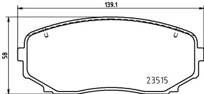 VALEO 671772 Fren Balatası Ön L2Y63323Z L2Y63328Z L2Y63328ZA L2Y73323Z 4605B475 4605B541 BT4Z2001B 7T4Z2001A 7T432001AA EHY23328Z