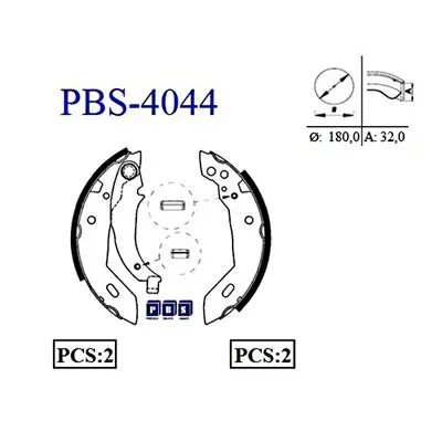 PBS 4044 Arka Fren Balatası Pabuclu Xsara P306 Xud9 Dw8 (1,9 8v) Olcu: (180 * 30) / (97 00) GM 4241E5, GM 424172, GM 95659676, GM 424100000, GM 424123, GM 4251E5, GM 424124, GM 424000000, GM 424000, GM 424100