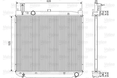 KALE 348165 Motor Su Radyatoru Toyota Hıace 2001> Manuel Vıtes 1640030110 1640030240 64649A 1153189