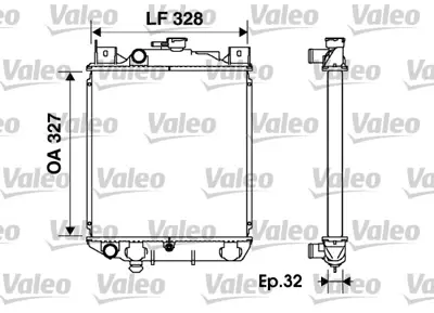 KALE 348415 Motor Su Radyatoru Subaru Justy Iı Suzukı Swıft Iı 1.0 1.3 1990 1994 (Manuel Vıtes) [16mm] 1770060821 1770060820 1770080E00 1770080 1770063B50 1770063B60 1770071C01 8MK376720731 64173A 1770080E00A00