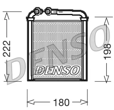 DENSO DRR32005 Kalorifer Radyatörü Drr32005 Golf-V Passat (05-) 1.4tsı 1.6 2.0tdı (153x180x27) 3C0819031 3C0819031A 6102012 73979