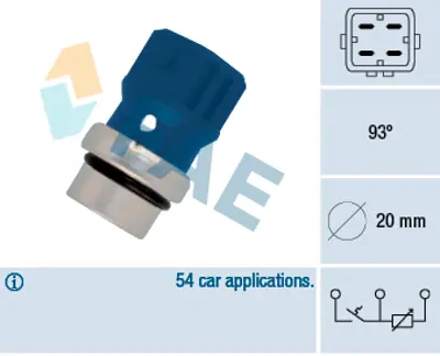 FAE 34330 Hararet Müsürü 95VW8B607MA 1097757 701919369D 701919369C 1669990 95VW8B607LA 701919369A 701919369B 701919369CS1