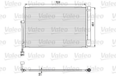 VALEO 814379 Klima Radyatörü 7P0820411A 7P0820411B DCN02007 8103099 8FC351343161 940157 940415 95857311100 95857311102 95857311103