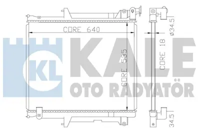 KALE 370400 Radyator Mıtsubıshı L 200 1350A479 1350A480 1350A314 1350A348 MN135120 1350A182K 1350A346 1350A182 1350A183 1350A922