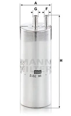 MANN FILTER WK7012 Yakır Filitresi A6 A7 A8 17>> 3.0tdı Ddvf Ddvb Dmga Panamera 4.0 S 16>> Dbuc 4N0127401A 971127401A