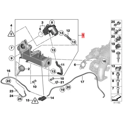 BMW 11717810751 Egr Soğutucu GM 11717810751