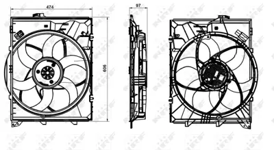 DEGRA 17427563258 Komple Fan 400 W Bmw E87 E81 E82 E88 