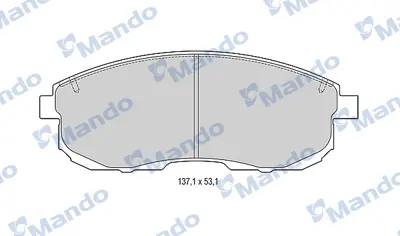 MANDO MBF015001 On Fren Balatası Juke 1.6 2013> Maxıma Qx 1995 2003 5581080J00 5581080J01 5581080J02 5581080J03 5581080J50 5581080J51 5581080J52 55810M55K00 410609J425 41060AM890