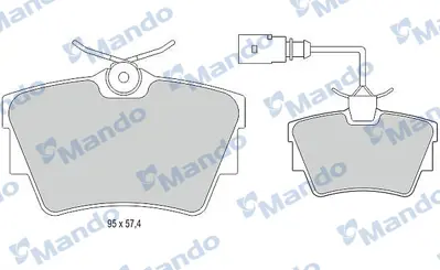 MANDO MBF015023 Arka Fren Balatası Trafıc Iı Iıı Vıvaro 1,6dcı / 1,9 / 2,0 7D0698451D 701698451C 7D0698451 7D0698451A 7D0698451C 7D0698451E 7D0698451G 7D0698451J 701698451 7D0698451B