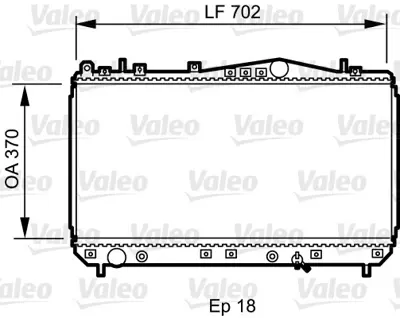 KALE 355500 Motor Radyatoru Rezzo 374x698x16 P96271477 96271475 96271477 96813422 96813423 61664 8MK376767281 8MK376762631 1313019 P96813422