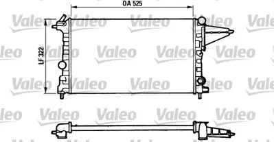 KALE 348210 Motor Su Radyator 16sv C16nz X16sz Vectra A Mt (Mekanık) 1300087 90264491 1300090264491 1300088 90323474 13000902