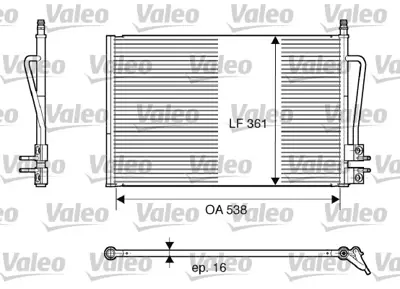 BOSCH 1986AD2039 Klıma Radyatörü 1363775 DE9461480A DG4061480 1142771 5S6H19710BB DG4061480A 2S6H19710AC DE9461480B DE9461480 D3Y56148Z