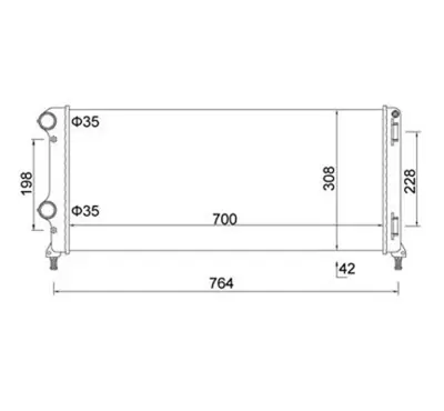 TOFAŞ 51861635E Radyator                    Db 51861635E 51861635 51779233 46807378