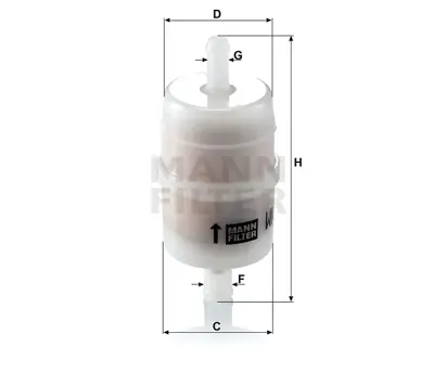 MANN FILTER WK32/6 Havalı Suspansıyon Filitresi C219 05>10 W211 02>08 Vıano W639 03> W211 05>13 C216 06>13 93594931