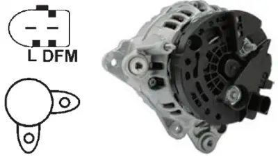 BOSCH 1986A00837 Alternator 12v 120a Transporter T5 2.5tdı Polo 95>10 Arosa 97>03 Ibıza 06>11 Fabıa 00>10 Roomster 06 GM 