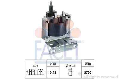 FACET 9.6241 Ateşleme Bobini Astra F Corsa A Kadette 1,4 / 1,6 3474232 3474282 1208002 1208004 1208036 1208048 2526050 90449740 90510387 BSG65835010