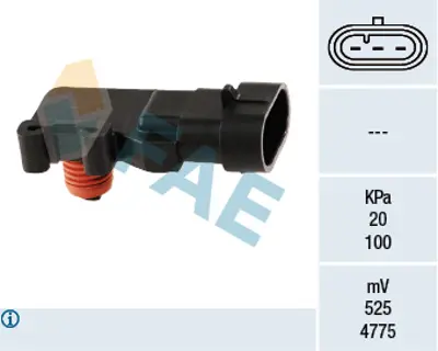 FAE 15013 Map Sensoru X14xe X16xel Z16xe / P Astra F / G / H Corsa B / C Vectra B / C 71739292 1235046 1247047 12614970 16212460 4409668 4435200 6238120 6238159 93160018