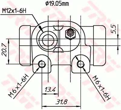 TRW BWD307T Fren Silindirı (Sağ / Sol Takım) C3 1,1ı 1,4 Hdı 1,4ı (02 05) C3 Plurıel 03> (Abssız) 19,05mm 4402E9 4402E2 4402E1 44020 4402E9SK1 1646687780 4400E2 440200 4402000000000 6001546867