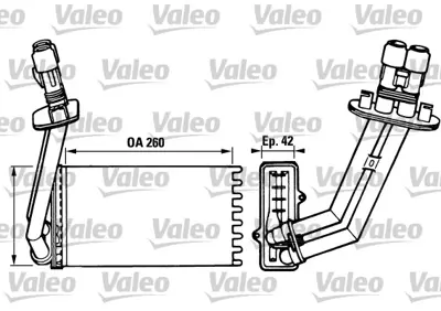 VALEO 812048 Kalorıfer Radyatoru Laguna 1,6 16v / 1,8 / 1,8 16v2,0 / 2,0 16v 95 01 Klimasız (K7m) 7701039481 6093004 8FH351313311 73362 7700417717