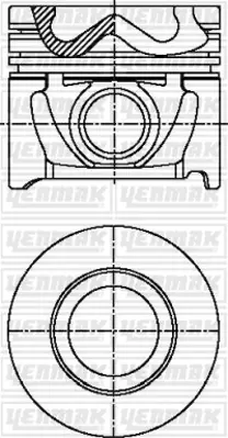 YENMAK 31-04444-000 Motor Pıston Segman Std Accent Admıra 1,5 Crdı - Getz 1,5 Crdı 2002-2005 (3 Silindir D3ea Motor) - T 