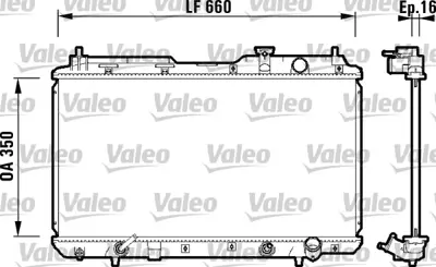 BSG 35-520-022 Su Radyatörü 19010P3F902 19010P3F901 19010P3F014 19010P3F004 19010P3F901902 681021 68102A 1153332814 1193008 8MK376724531