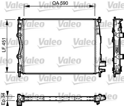 BSG 63-520-017 Su Radyatörü 21400JD50A 21400JD50B 21400JD51B 21400JD50C 21400JD50D 21410JD50C 21400JD51C 21410JD50B 21410JD51B DRM46018