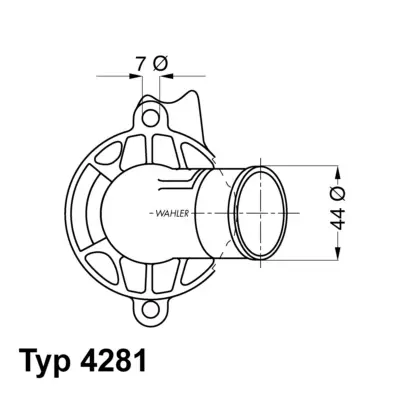 WAHLER 4281.87D Termostat 5098918AA A1122030275 A1122000015 1122000015 19301PNA003 1632133050 1122030275 1122030015 112203027571 5098918