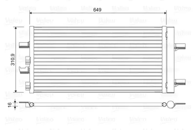 VALEO 822615 Klima Radyatoru Bmw F40 F45 F46 F48 F39 Mını F55 F56 F57 64509271204 64509271205 64509271206 64539271207 9271204 9271207 350404 940686 940509