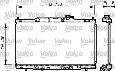 BSG 35-520-021 Su Radyatörü 19010PZDA51 19010PZDA01 19010PPLA51 19010PPAA51 19010PPAA01 19010PNLG51 19010PNKF51 19010PNB9011M 19010PNB901 19010PNB003