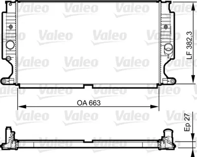 BSG 85-520-043 Su Radyatörü 164000R090 164000R061 164000R030 DRM50024 1153185 8MK376700461 64693 164000R06100