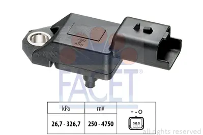 FACET 10.3136 Sensor  Emme Borusu Basıncı Ford Galaxy 2.2  08>11- Mondeo Iv 07>11- 2.2   Cıtroen C5 2.2 Hdı 08>ja 1438809 6G9Q9F479AA 6G9Q9F479AB C2Z14334 9649396580 1865A122 1920LG LR001324 96493965 1427942