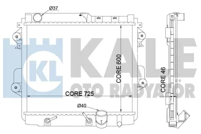 KALE 342145 Su Radyatörü 1640051040 1640051050 1640051041 646826 DRM50075 1640050381