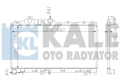 KALE 365000 Su Radyatörü 45119SC000 X4511AG001 DRM36008 1243005 64114 67725 67741 45111AG001 45111AG000 45119AG010