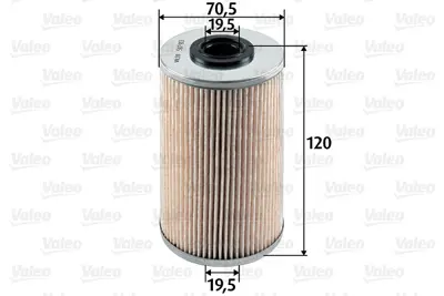 VALEO 587913 Yakıt Filitresi 1640500Q0B 7485124986 7485116340 7701207667 164038513R 95516103 95507641 93160736 818026 4421660