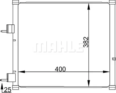 BEHR MAHLE AC 184 000S Klima Radyatörü 97KW19710AF 97KW19710AG 97KW19710AR 1027050 1026928 5S5119710AA 97KW19710AB 97KW19710AC 97KW19710AD 97KW19710AE