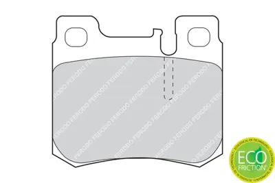 FERODO FDB693 Fren Balatasıarka C140 Cl Serisi Cl420 Cl500 Cl600 W124 Gdb1130 A0024200120 24200120 A0024200999 5867142 5867642 14200120 142001200005 14200620 14207920 14209320