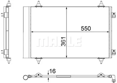 BEHR MAHLE AC 487 000S Klima Radyatörü 6455HS 1400836980 1440143080 1499040080 6455EN 6455ES 6455AA 6455AC 6455CX 6455CX96505454