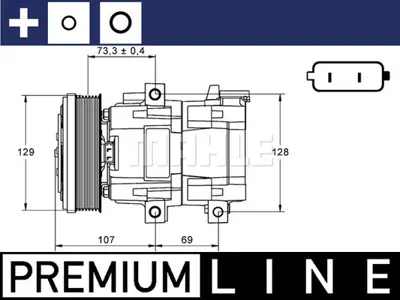 BEHR MAHLE ACP 855 000P Klima Kompresörü R20BYU19D629AA YC1H19D629AA YC1H19D629AB YC1H19D629AC 4979391 4681621 4502836 C1H19D629AA C1H19D629AB C1H19D629AC