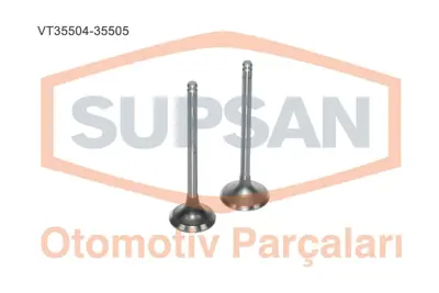 SUPSAN VT-35504-35505 Subap Takımı Kangoo Megane Laguna Trafıc Master 1,9dcı 7,00mm F9q Vıvarı Vectra 1,9cdtı (8 Subap) MW30620686 13202AW300 1320200QAN 4415922 4402634 7700110389 7700471703 30889403 7701470252 7700110388