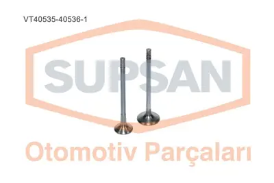 SUPSAN VT-40535-40536-1 Subap Takımı Kıa Pıcanto - Hyundaı İ10 1,1 Crdı 12v D3fa Motor 3 Silindir (12 Subap) 222112A000 222112A100