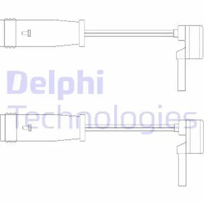 DELPHI LZ0153 Balata Ikaz Kablosu On Arka 100mm Mercedes C Serı W203 W220 W211 00 07 2205400717 2115401717 2205400717S A2115401717 A2205400617 A2205400717 2205400617 2115401717S 1695401617 5401721117