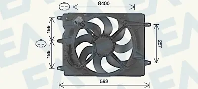 TOFAŞ 52052605 Electrofan                 Ege 52052605 52015585