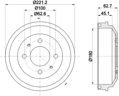 BSG 40-225-014 Kampana Arka 5841122100 5841125201 5841125010 DB4267 5841122040 5841122100AT 5271002000 5271002100 584112H000 5271002550