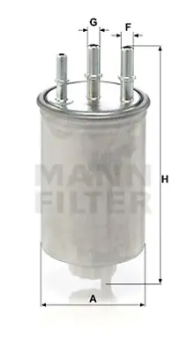 MANN FILTER WK 829/6 Yakıt Filitresi R6353181 278909110121 2240008020 6650921001 6650921001DF 6650921201 1480495 A6650921001 1342601 2T149155BD