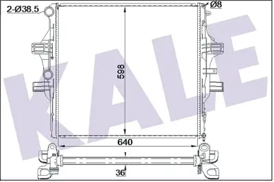 KALE 354995 Motor Radyatoru Iveco Daıly V Vı Daıly Cıtys / Daıly Lıne / Daıly Tourys 11> 61989 RA0140110 8MK376903611 2043075 5801255814