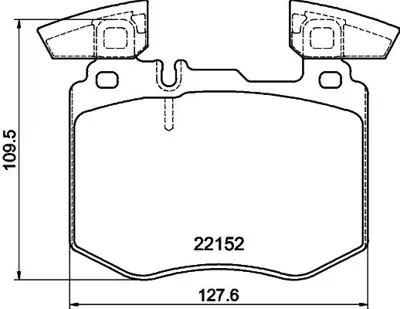 BOSCH 0986460102 Fren Balata Mercedes Glc Ön GM A0004208503, GM A0004208103, GM A0004207902