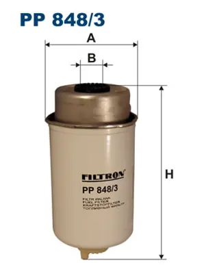 FILTRON PP 848/3 Yakıt Filitresi 3C119176AB 1712985 3C119176AA 4537951 EFG334 4357951 1370779 KC204 6C119176AB 6C119176AA