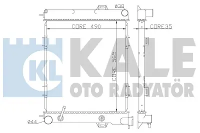 KALE 342080 Motor Radyatoru Jeep Grand Cherokee I 92>99 